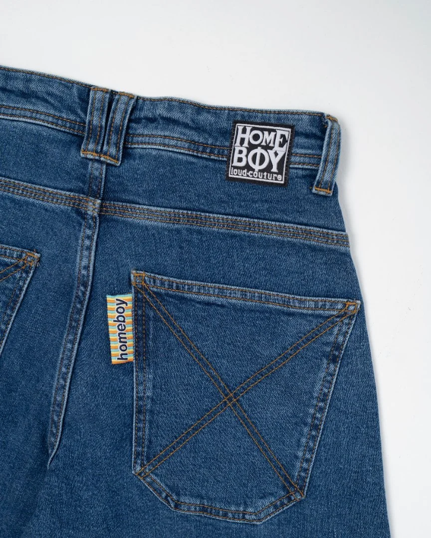 Джинсы широкие HomeBoy x-tra MONSTER Denim Washed Blue - миниатюра 8