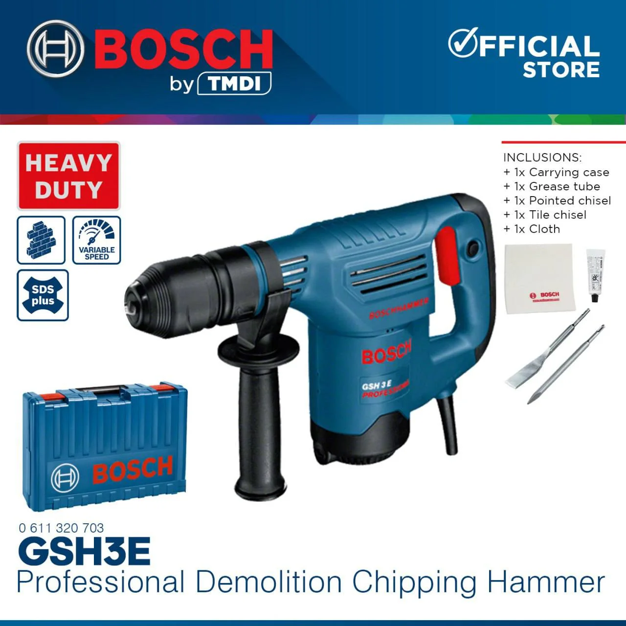 Перфоратор BOSCH GSH 3E - миниатюра 5