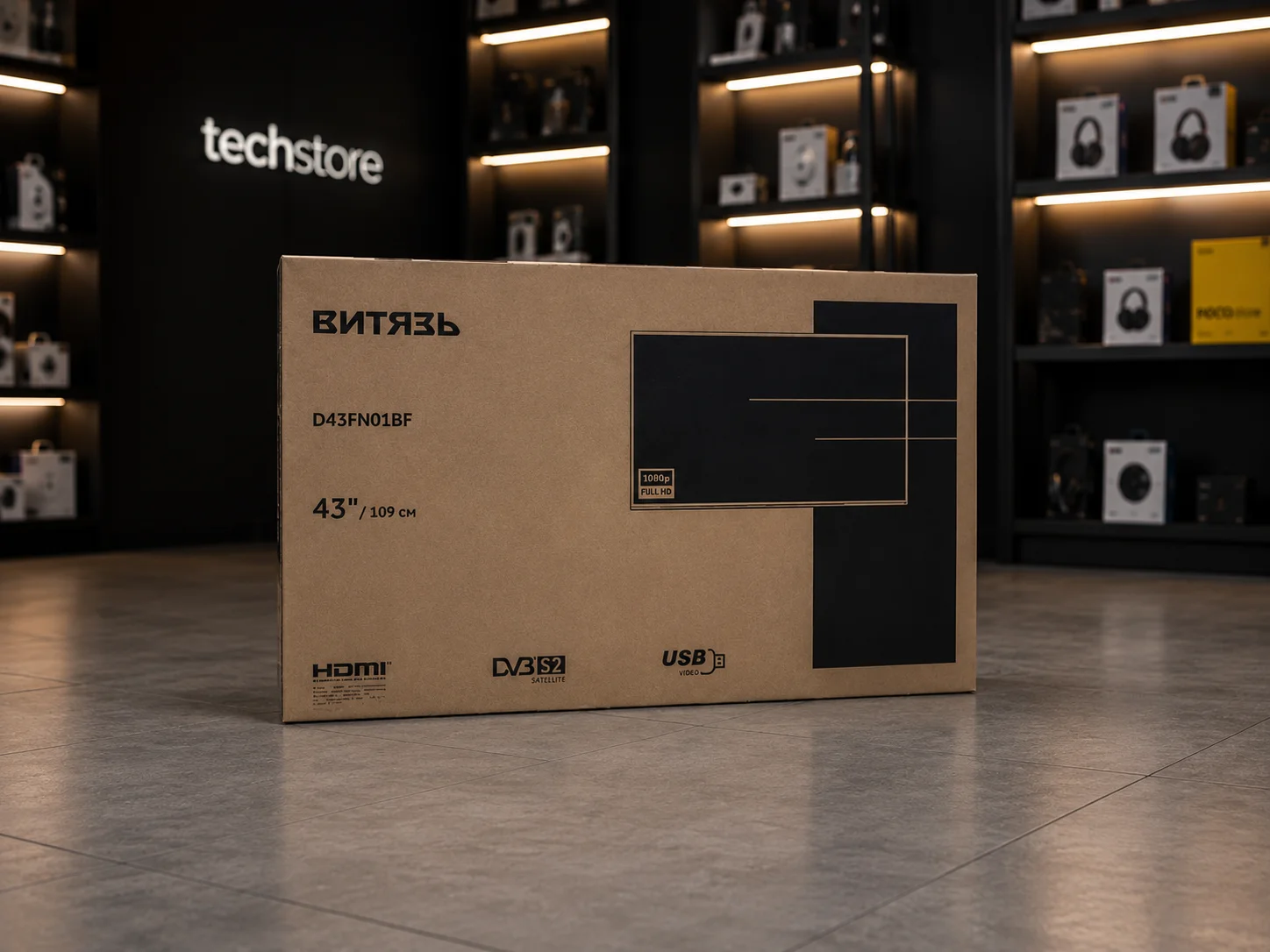 43" (108см) Телевизор Витязь FHD, - миниатюра 2