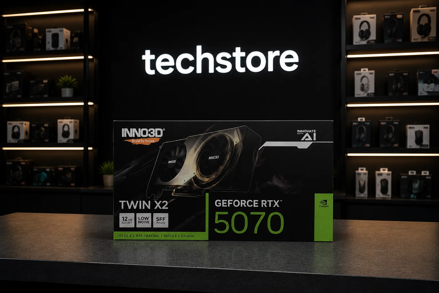 Видеокарта Inno3D GeForce RTX 5070 twin X2 - изображение 1