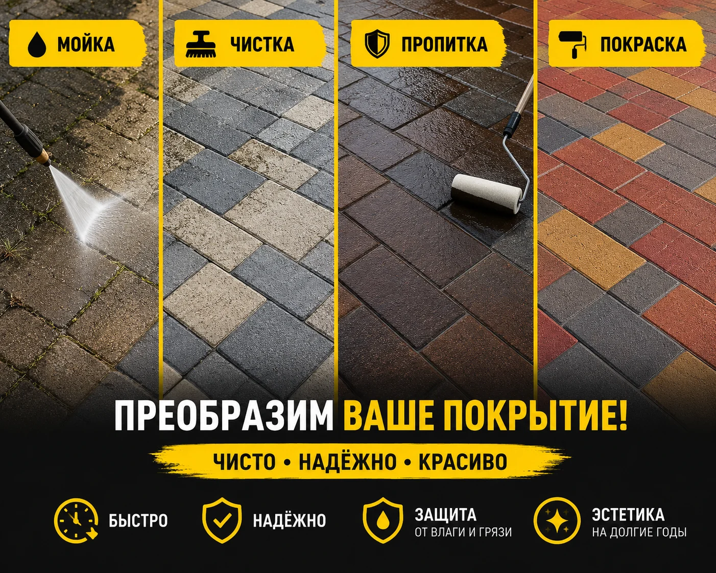 Обновление тротуарной плитки без замены - изображение 1