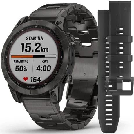 Garmin Fenix 8 AMOLED Sapphire 43mm Gold/Gray Silicone Band Супер предложение, Новый, Магазин, Гарантия - изображение 1