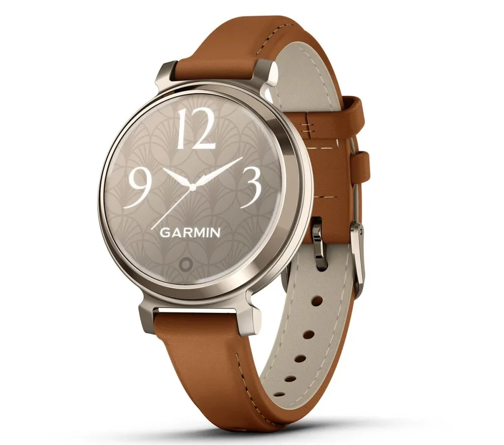 Garmin Lily 2 Active 38 mm Cream Gold / Tan Leather Band - изображение 1