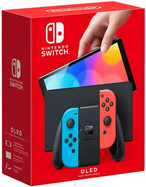 Nintendo Switch OLED 64GB Neon - Лидер продаж, Новый, Магазин, Гарантия