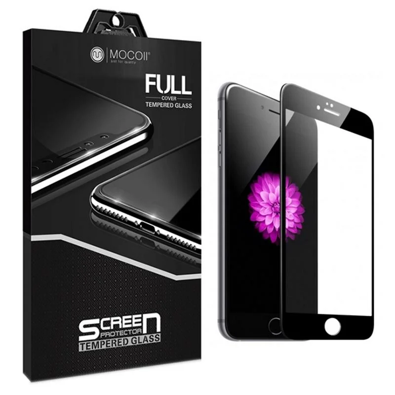 Защитное стекло 3D MOCOll Black Diamond для iPhone 6/6S Черное - изображение 1