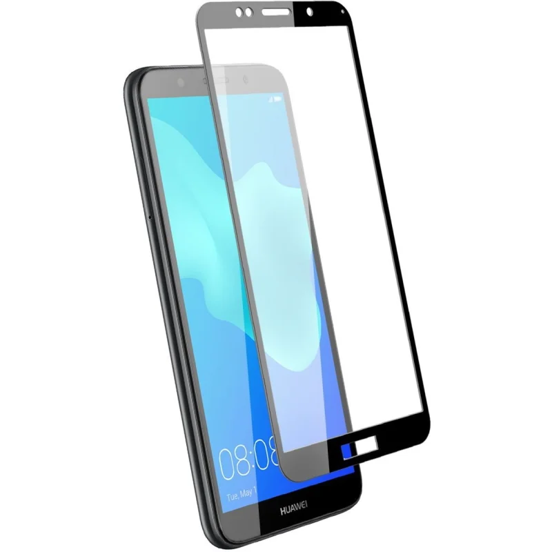 Защитное стекло 3D для Huawei Y5 Lite Черное - изображение 1