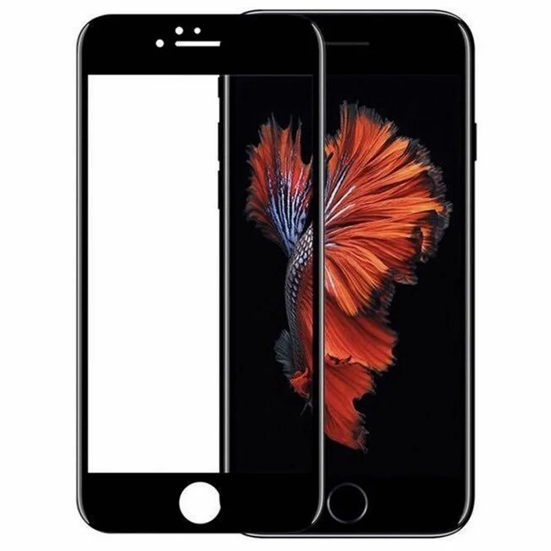 Защитное стекло 3D для iPhone 6 Plus/6S Plus Черное Матовое - изображение 1