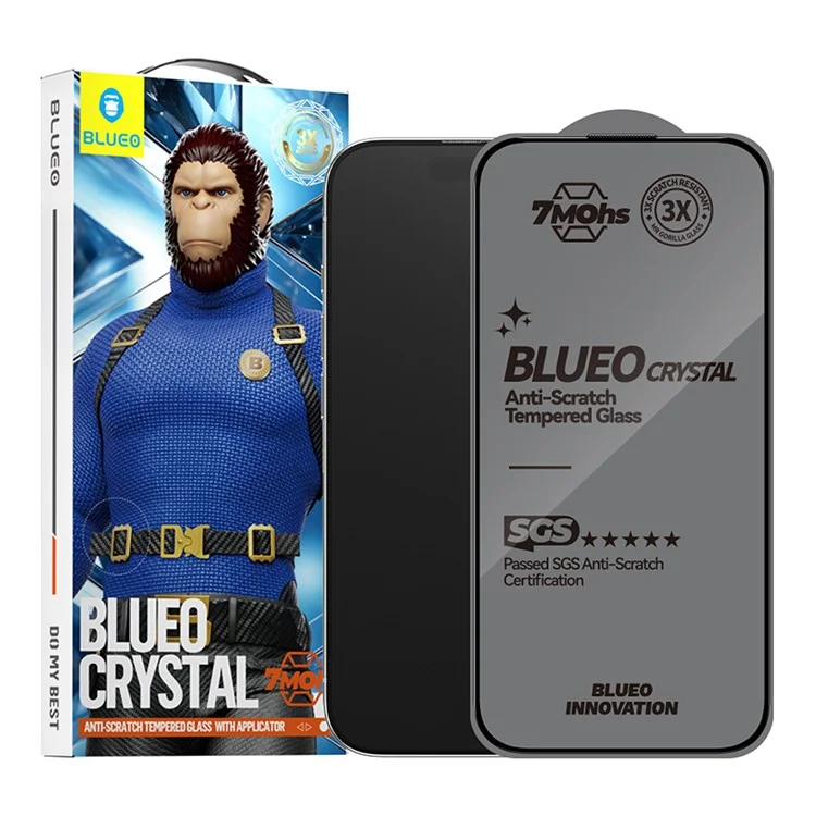 Стекло iPhone 16 Pro Max BlueO Anti-Glare Matte Anti-Static Black - изображение 1