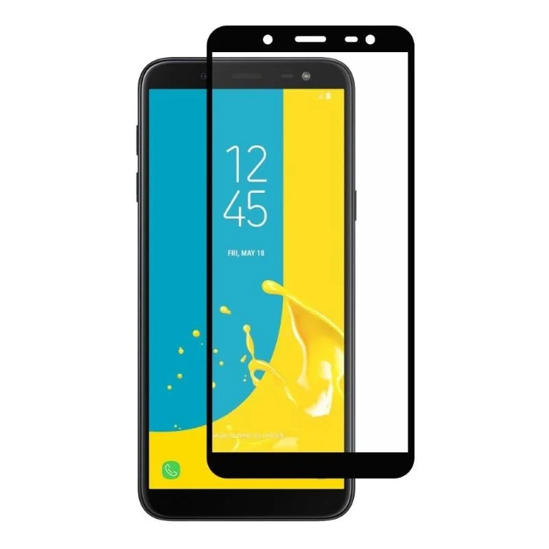 Защитное стекло 3D для Samsung Galaxy J6 (2018) Черное - изображение 1