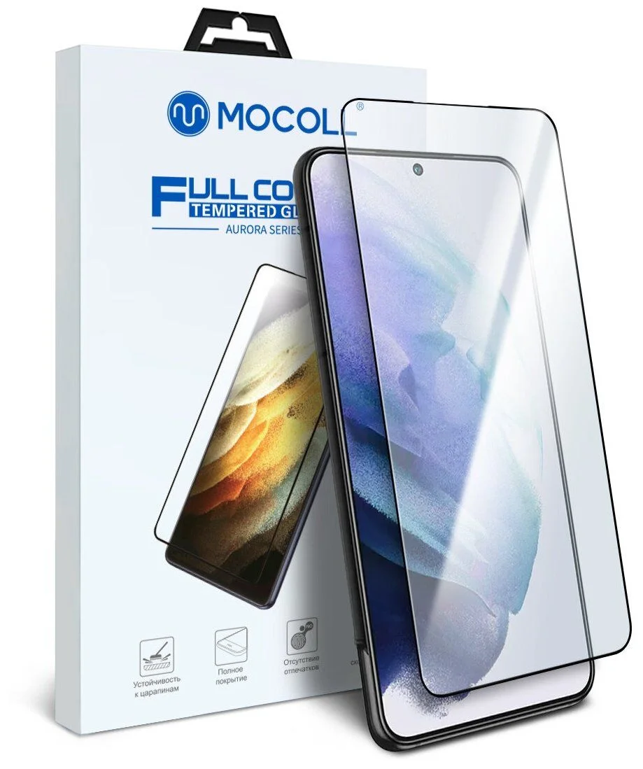 Стекло Samsung Galaxy S23 Plus MOCOLL 2.5D (Серия "Aurora") Black - изображение 1