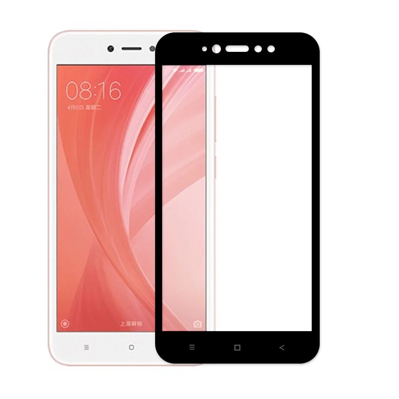Защитное стекло 3D для Xiaomi Redmi 5A/GO Черное - изображение 1
