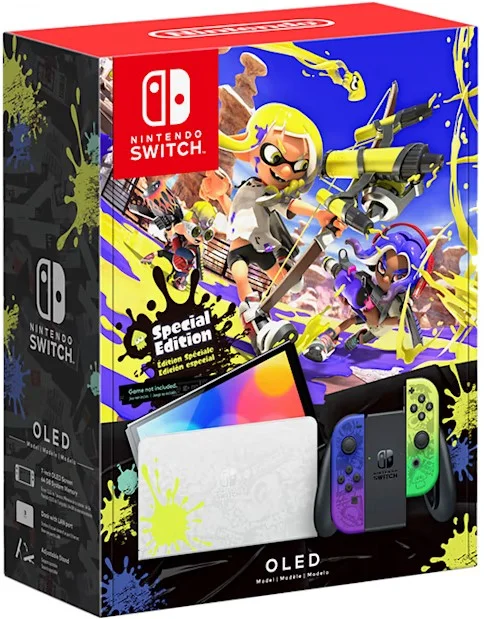 Nintendo Switch OLED 64GB Splatoon - Топ выбор, Новый, Магазин, Гарантия