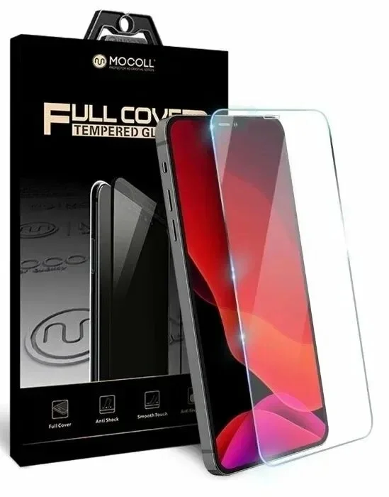 Стекло iPhone 12 Pro Max MOCOLL 2.5D (Серия "Rhinoceros") Black - изображение 1