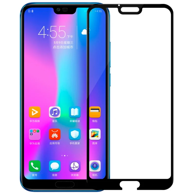 Защитное стекло 3D для Honor 10 Черное - изображение 1