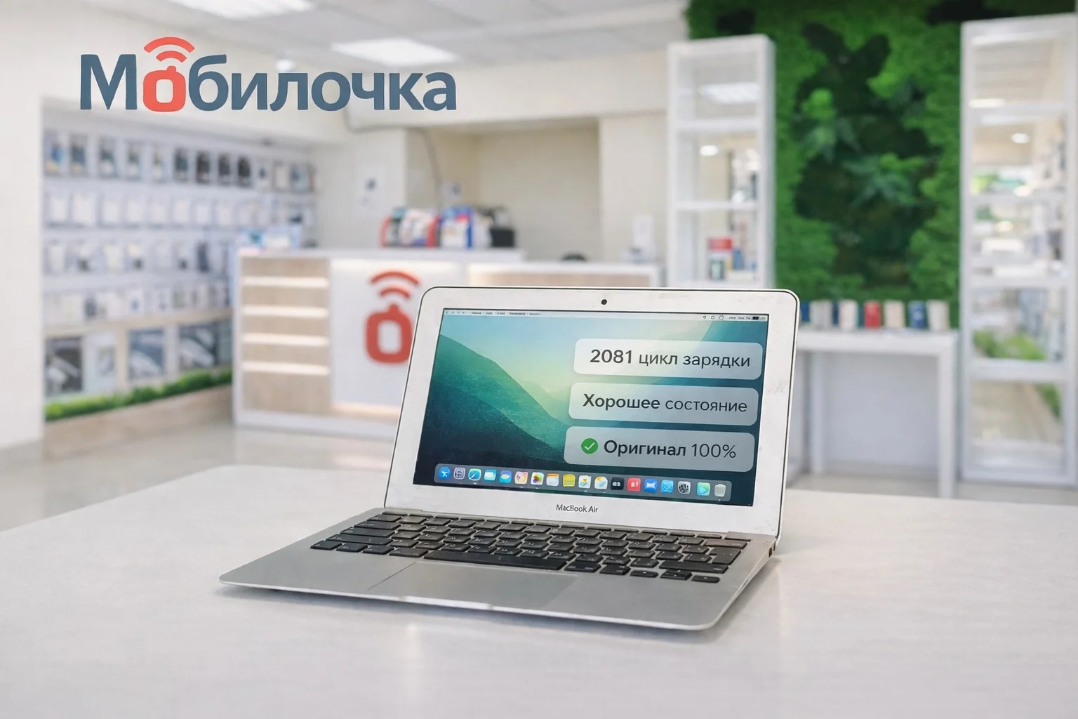 Apple MacBook Air 11 (MJVM2) 4/128 Хорошее Б/У - изображение 1
