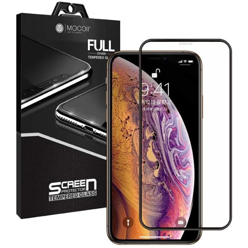 Защитное стекло MOCOll 3D Black Diamond для iPhone XS Max/11 Pro Max Черное - изображение 1