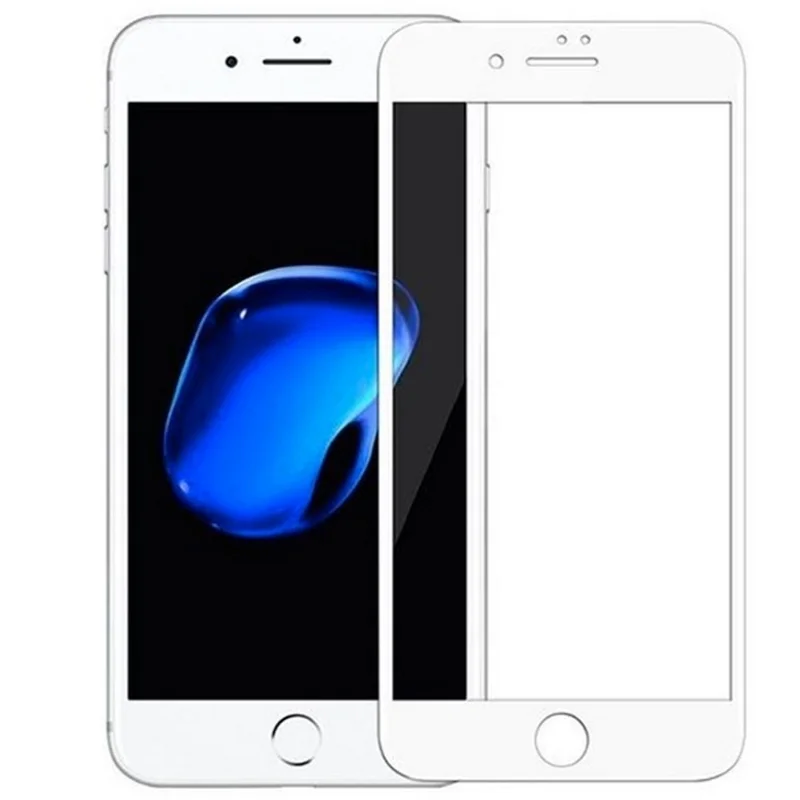Защитное стекло 3D для iPhone 7 Plus/8 Plus Белое - изображение 1