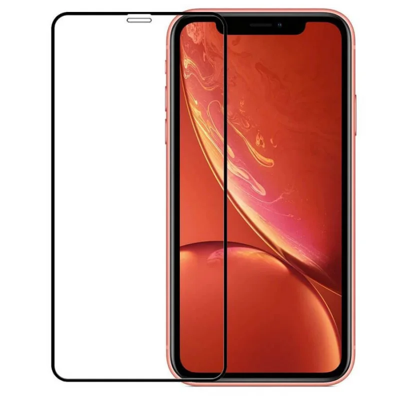 Защитное стекло 3D для iPhone XR/11 Черное (Тех.Упаковка) - изображение 1