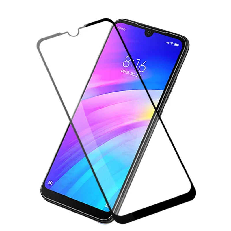 Защитное стекло 3D для Xiaomi Redmi 7 Черное - изображение 1