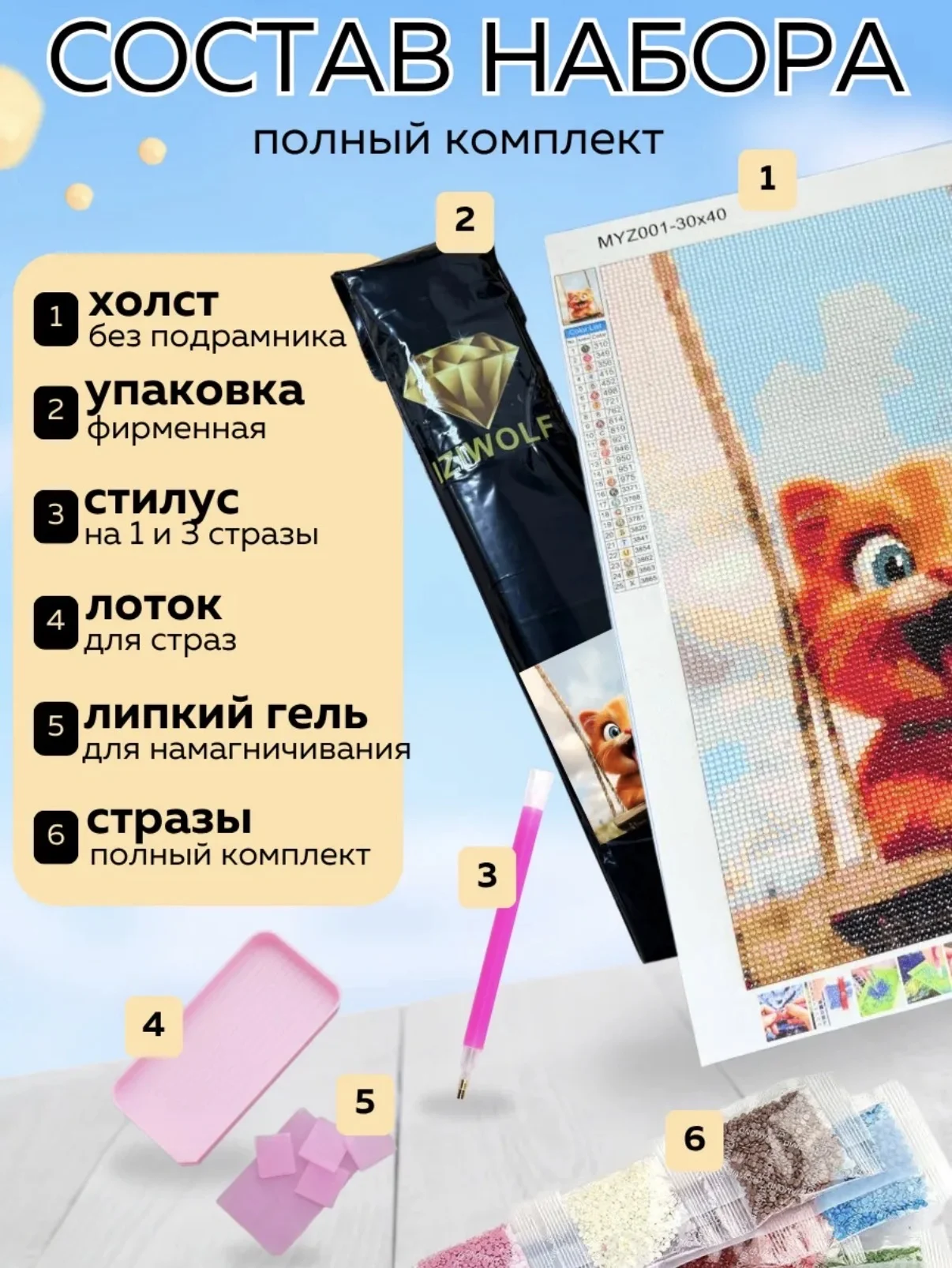 Алмазная мозаика - миниатюра 2
