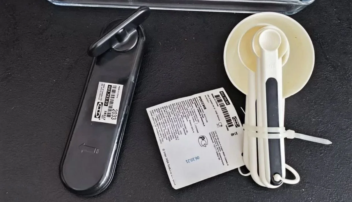ikea конс.нож, мерн. ложки, колба для чая - изображение 1