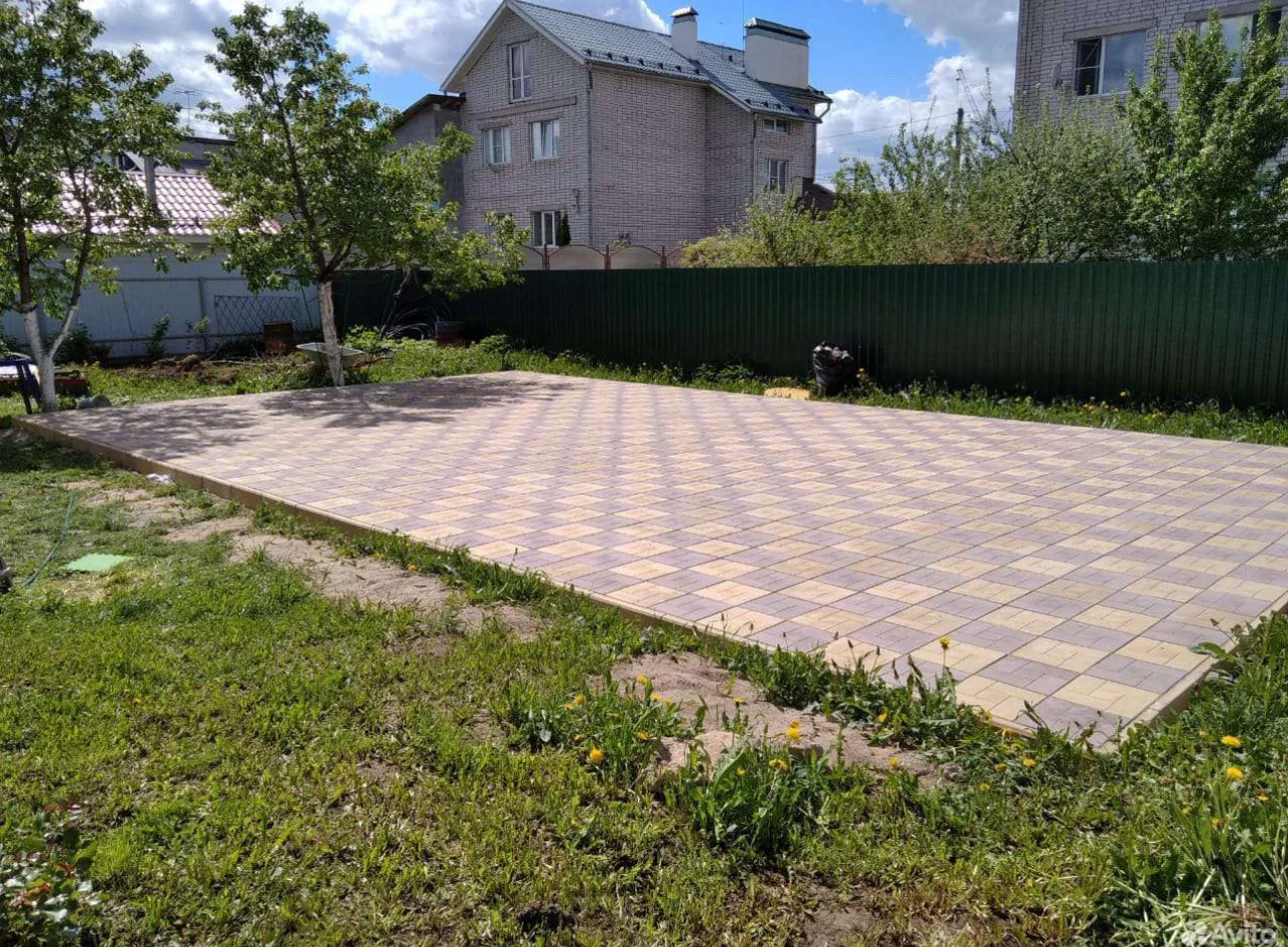 Укладка тротуарной плитки - миниатюра 2