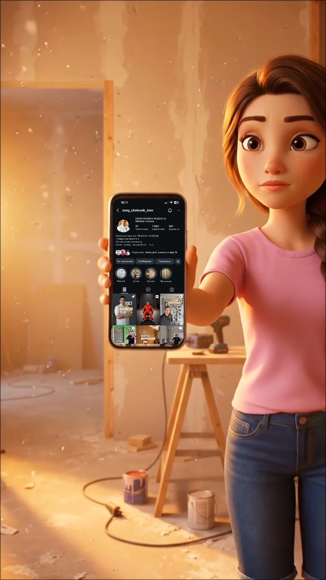ИИ мультик с портретным сходством в стиле Pixar - миниатюра 6