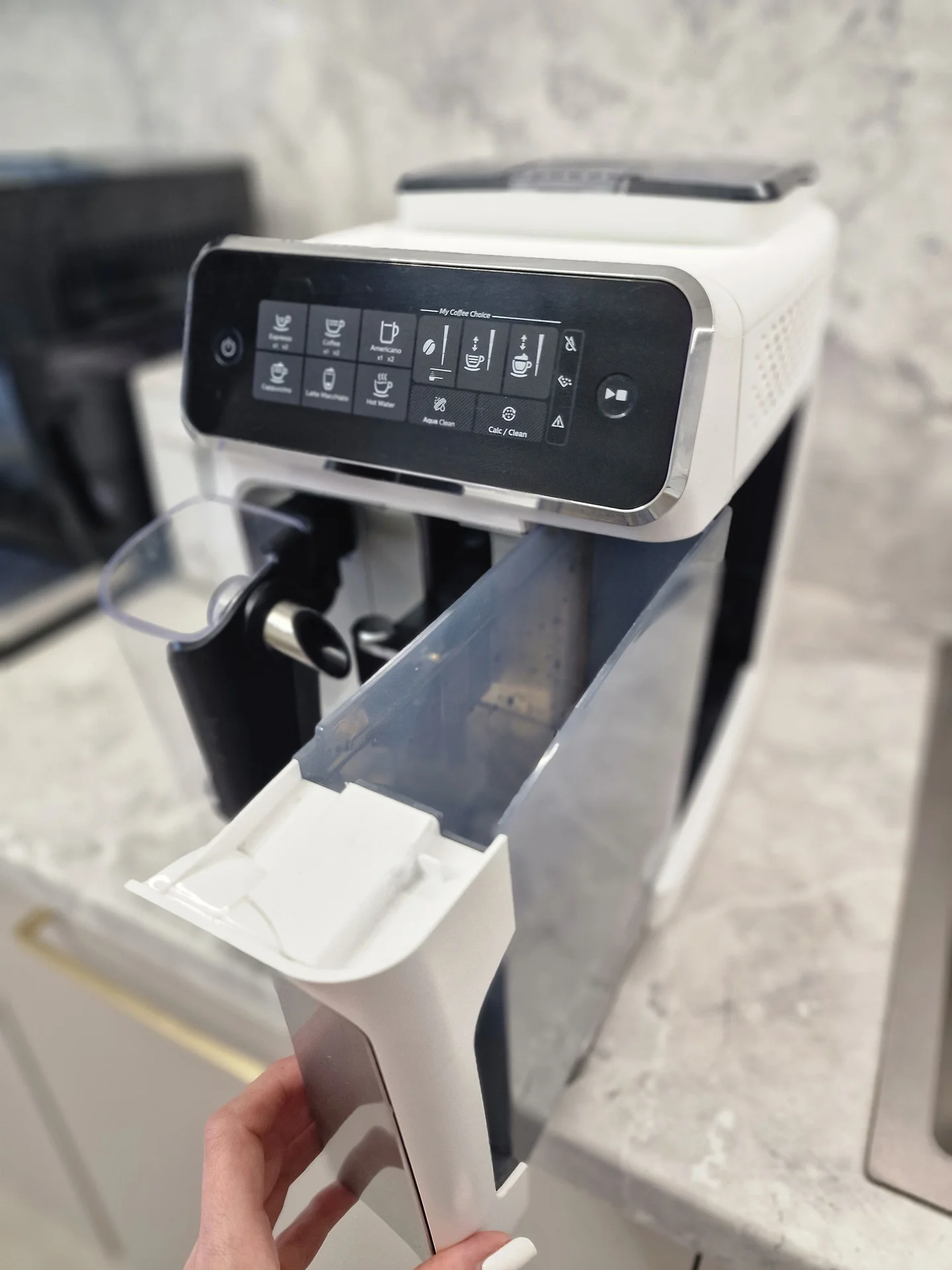 Кофемашина Philips белая с капучинатором - миниатюра 6
