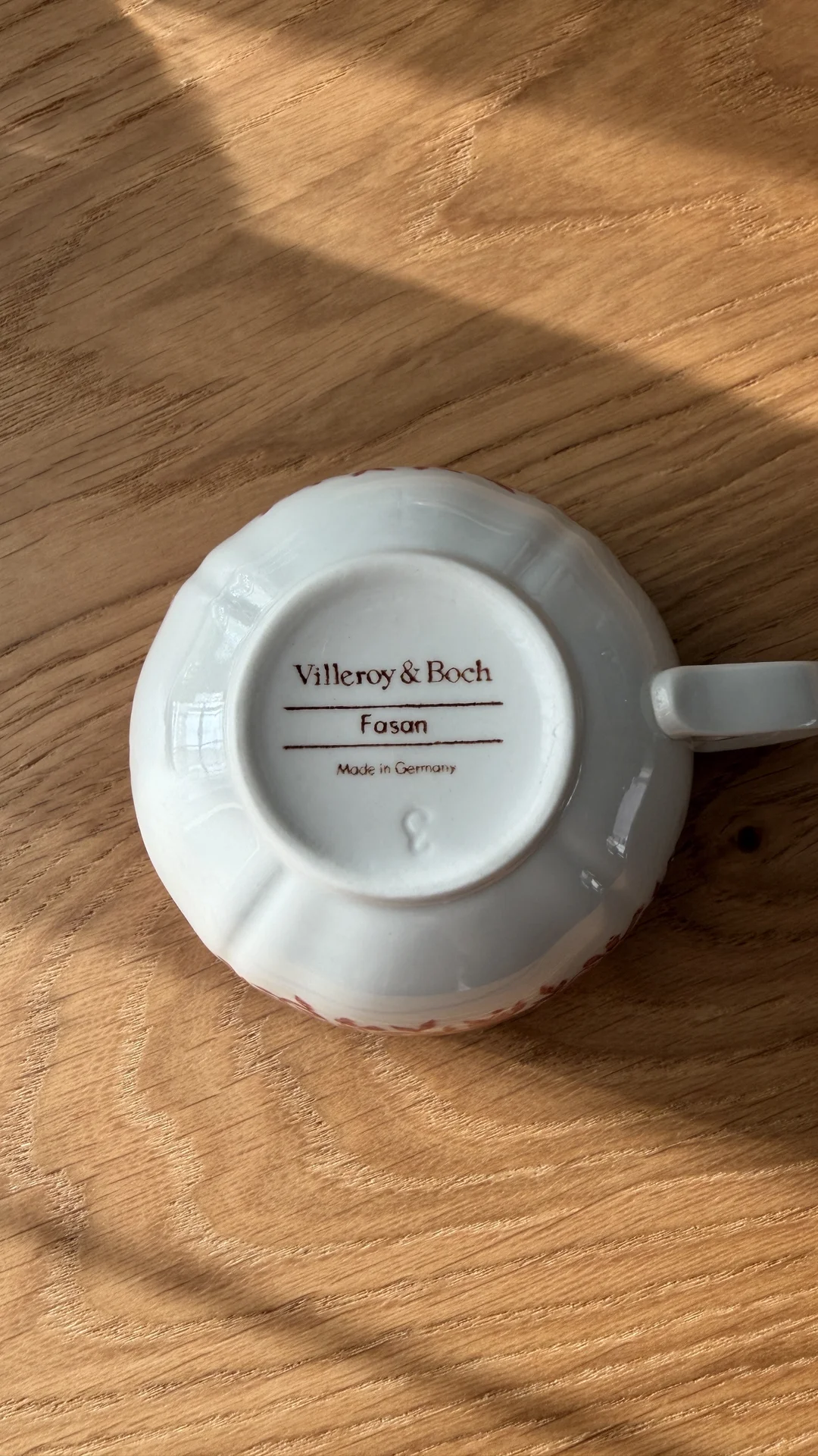 Винтажная чайная пара fasan villeroy boch - миниатюра 2