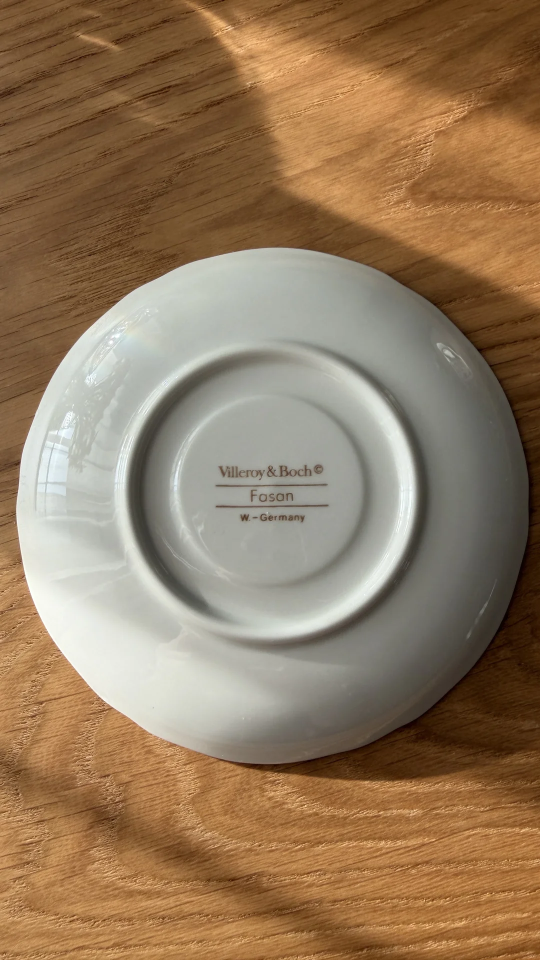 Винтажная чайная пара fasan villeroy boch - миниатюра 3