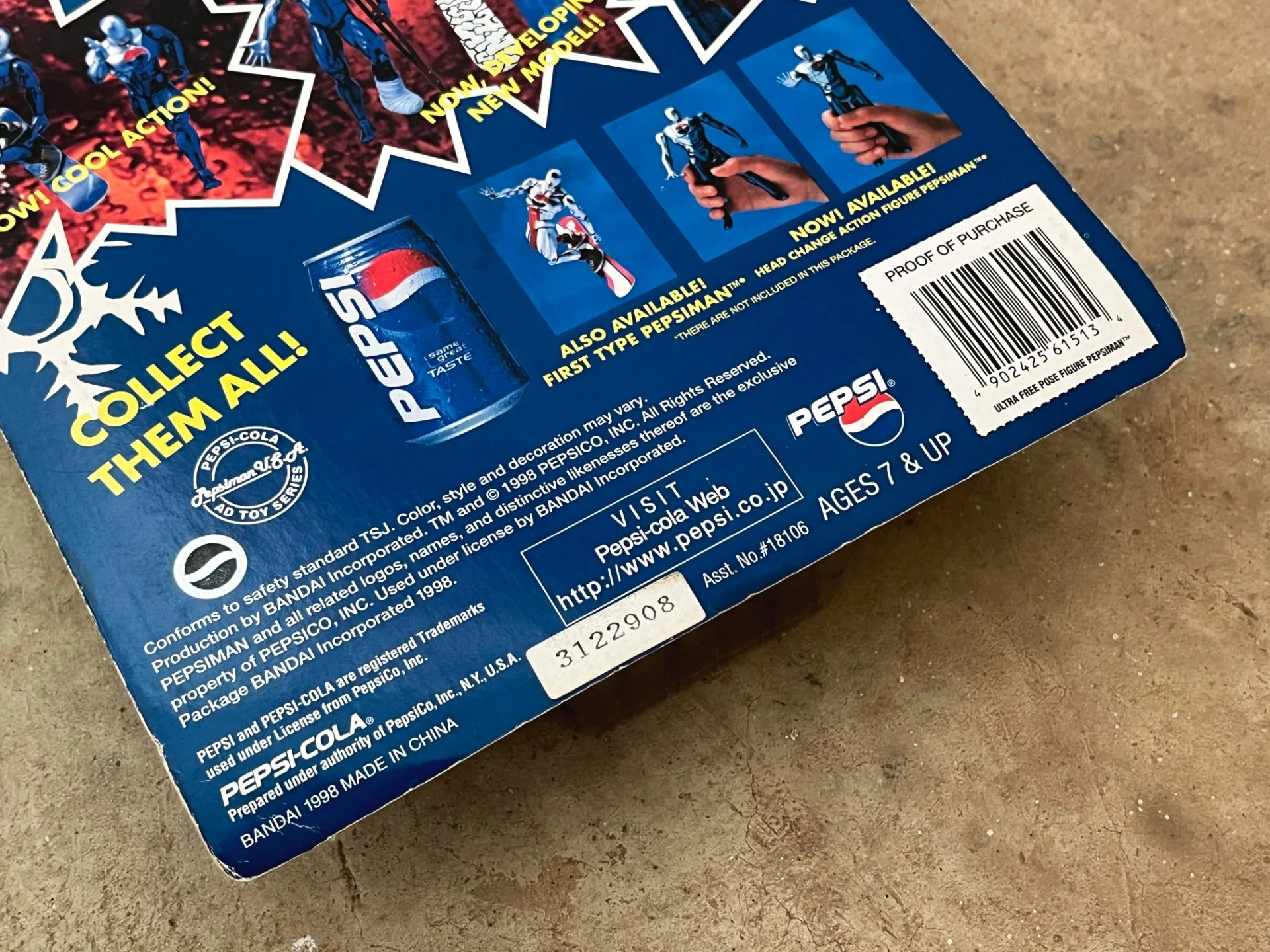 Лот редких фигурок 1998 года Bandai x Pepsi - миниатюра 11