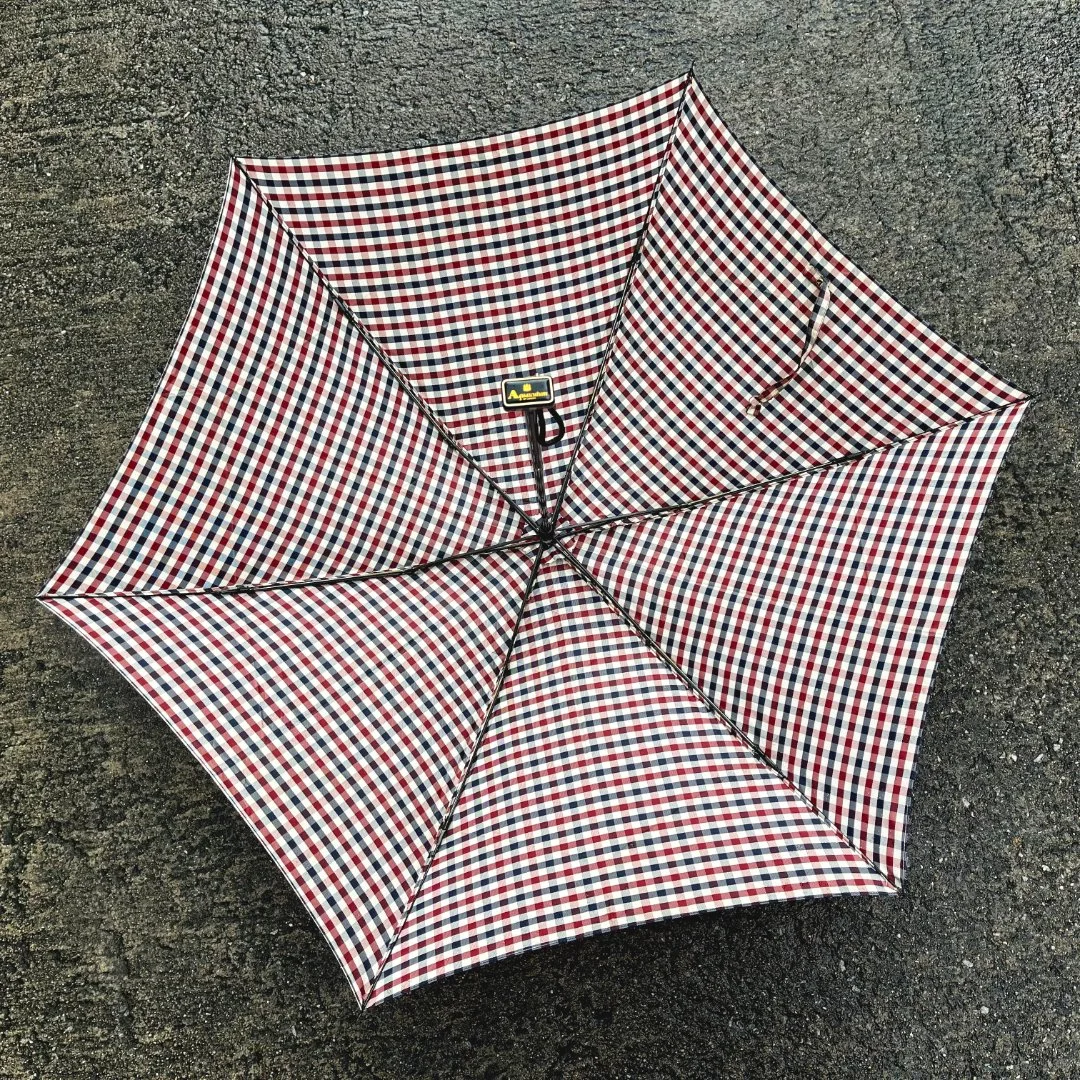 Зонт Aquascutum зонтик складной классика унисекс - миниатюра 3
