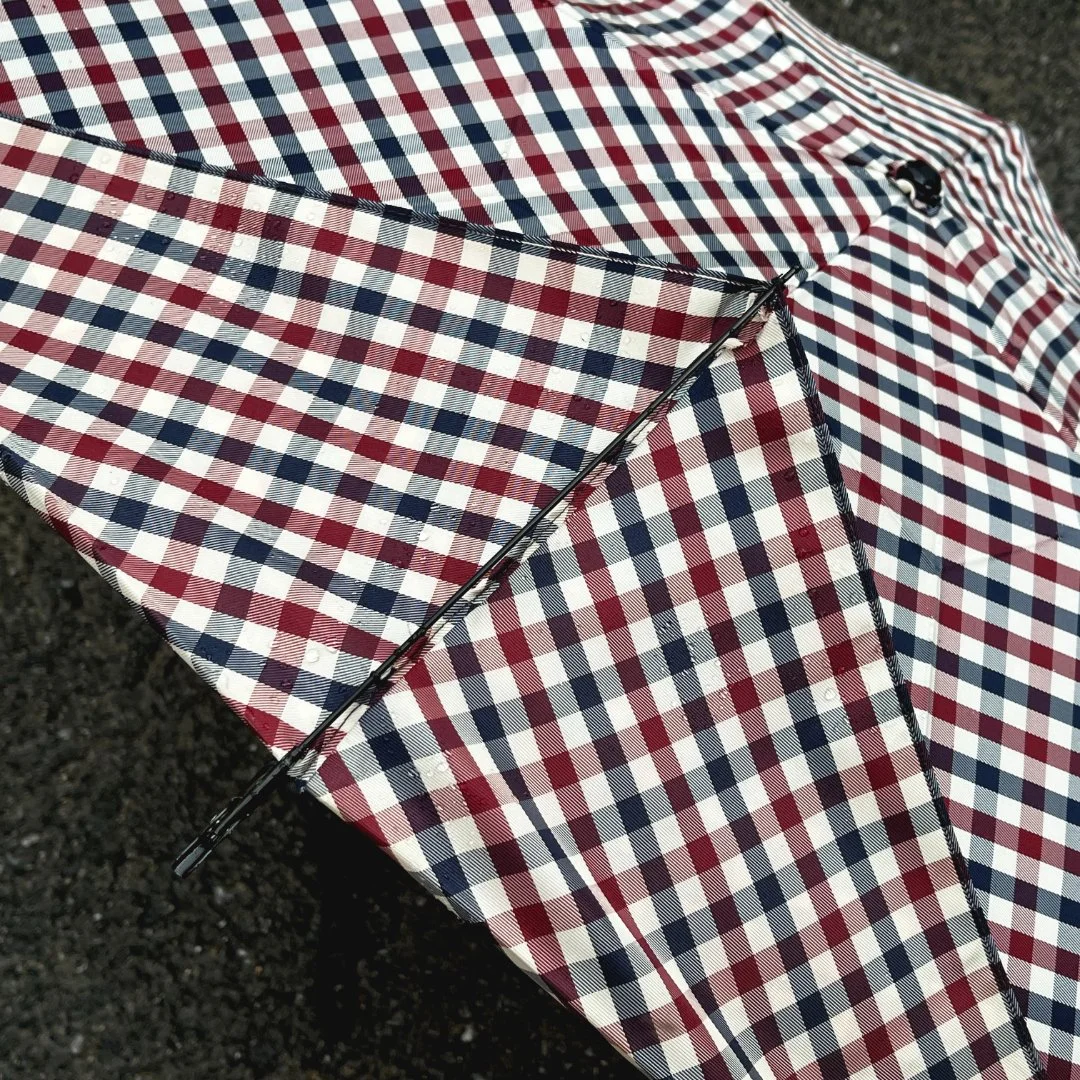 Зонт Aquascutum зонтик складной классика унисекс - миниатюра 5