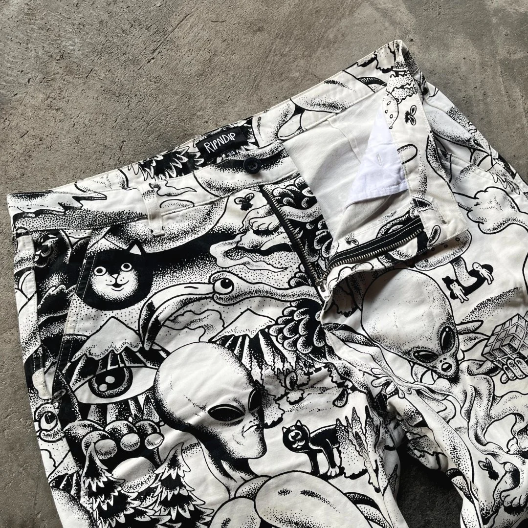 Ripndip рипндип штаны брюки чиносы редкий принт - миниатюра 2