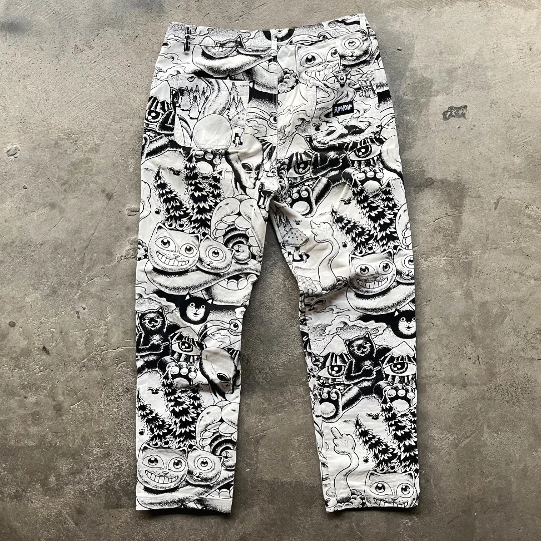 Ripndip рипндип штаны брюки чиносы редкий принт - миниатюра 4