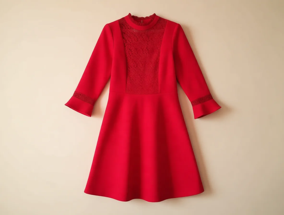Платье zara S красное - миниатюра 8