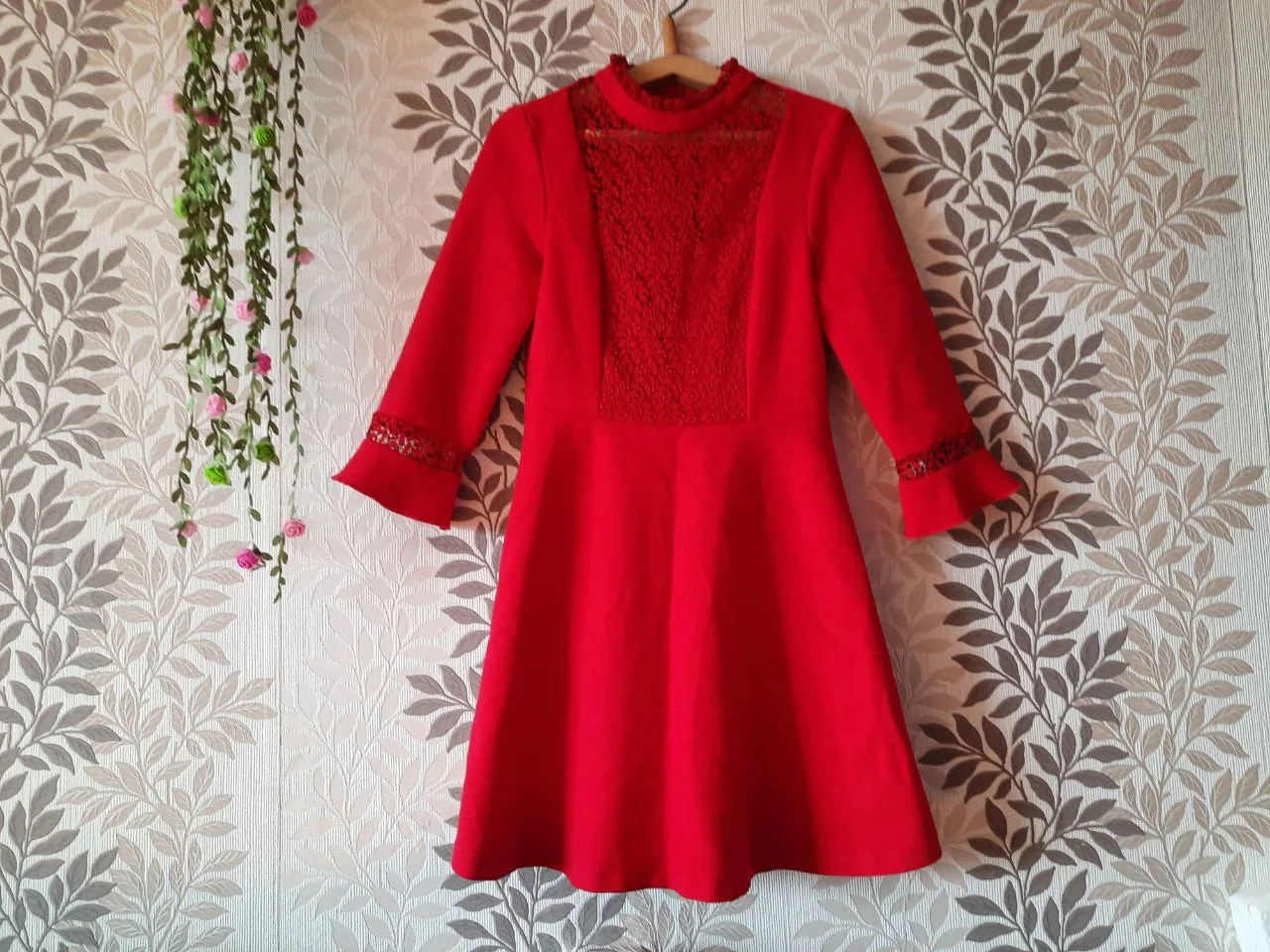 Платье zara S красное - миниатюра 9