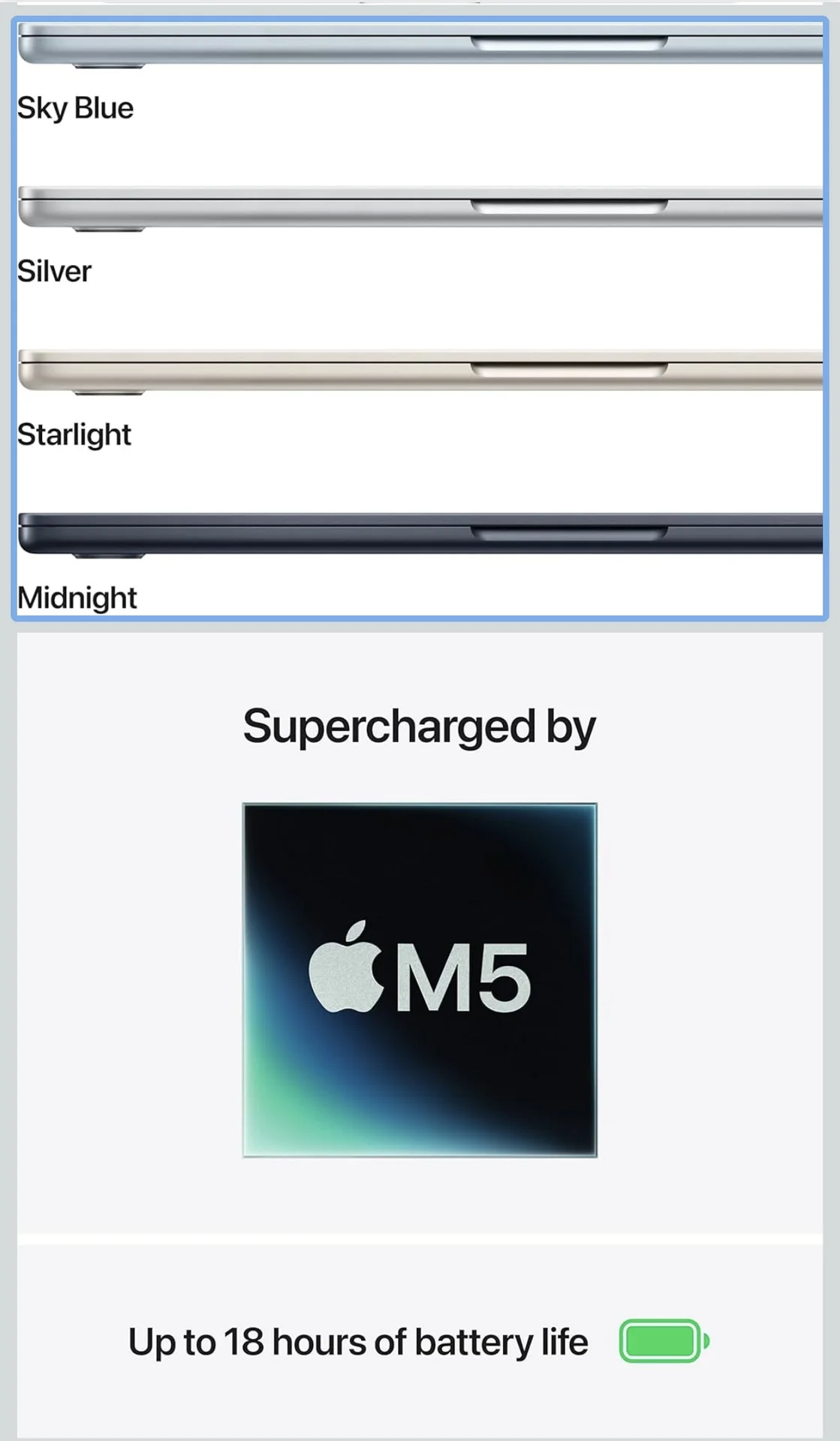 Macbook Air 13 M5 2026 новый USA - миниатюра 4