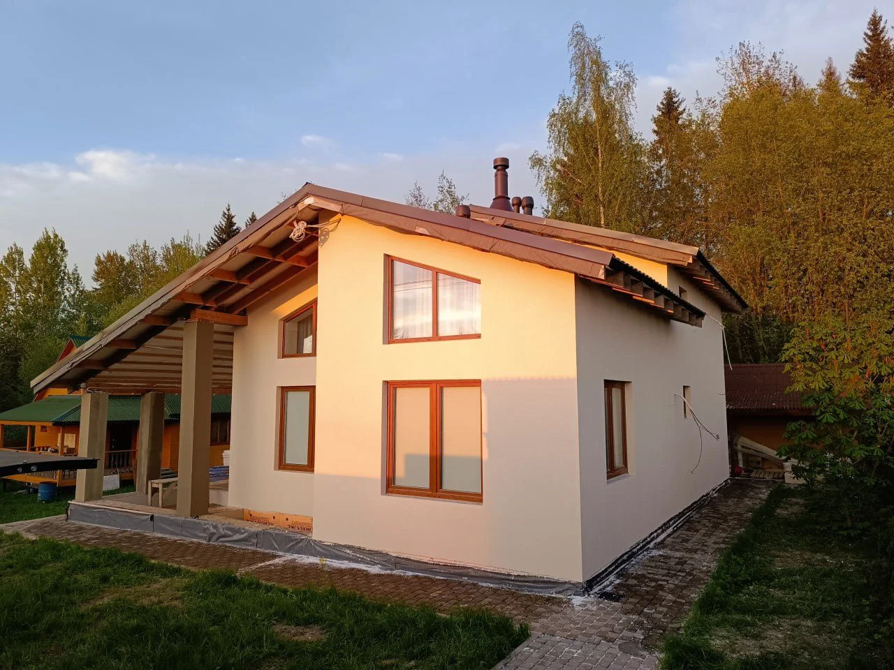 Мокрый фасад, штукатурка фасада, Фасадные работы - миниатюра 11