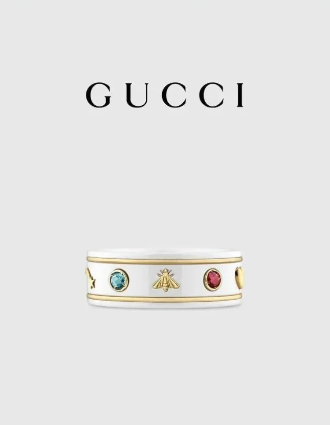 Кольцо Gucci. Проба AU750 - миниатюра 3