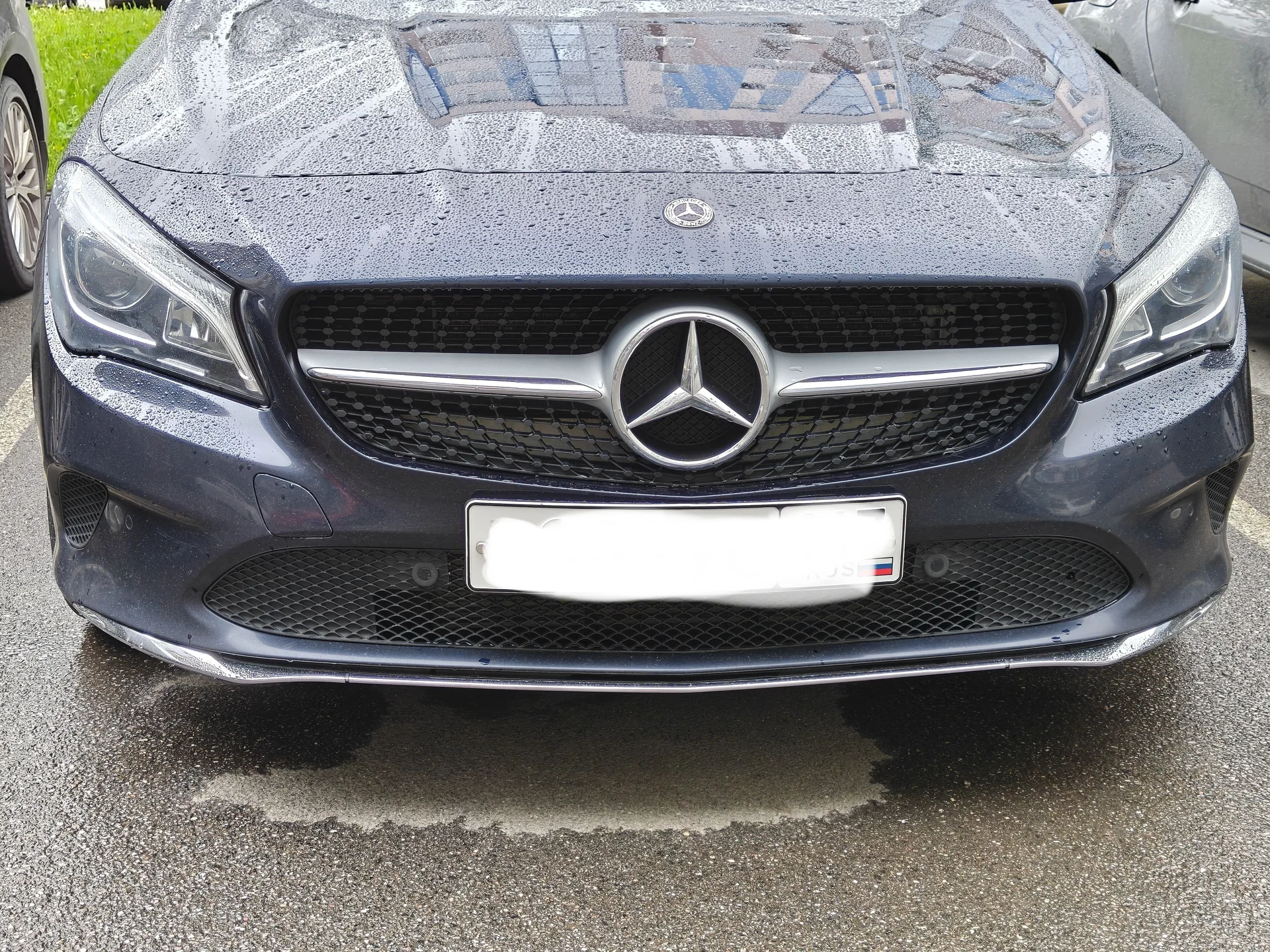 Бампер передний Мерседес CLA C117/X117 рестайлинг - миниатюра 2