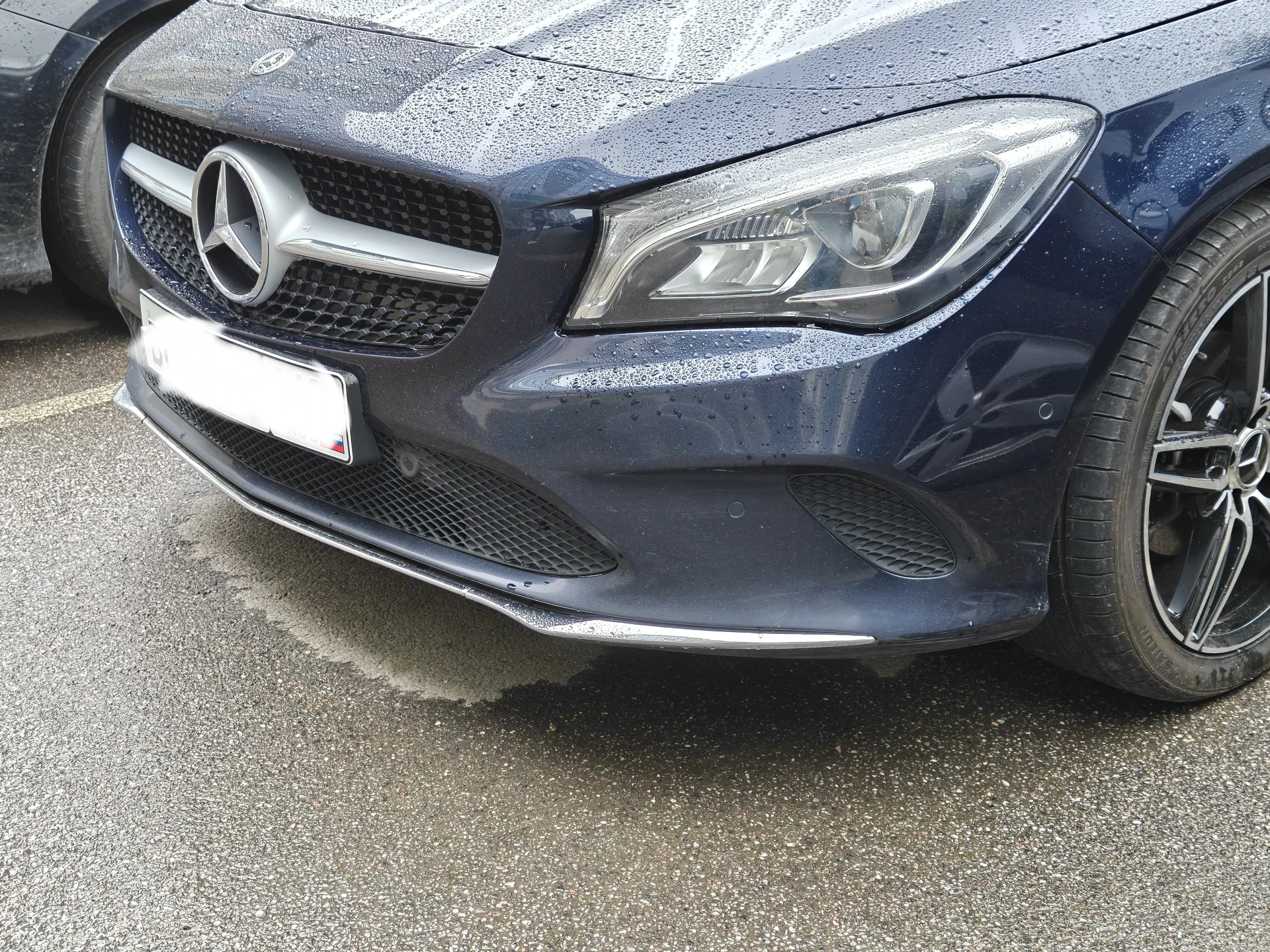 Бампер передний Мерседес CLA C117/X117 рестайлинг - миниатюра 4
