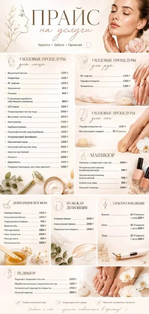 Тело • Лицо • Руки | Аппаратные процедуры • SPA • Солярий - миниатюра 3