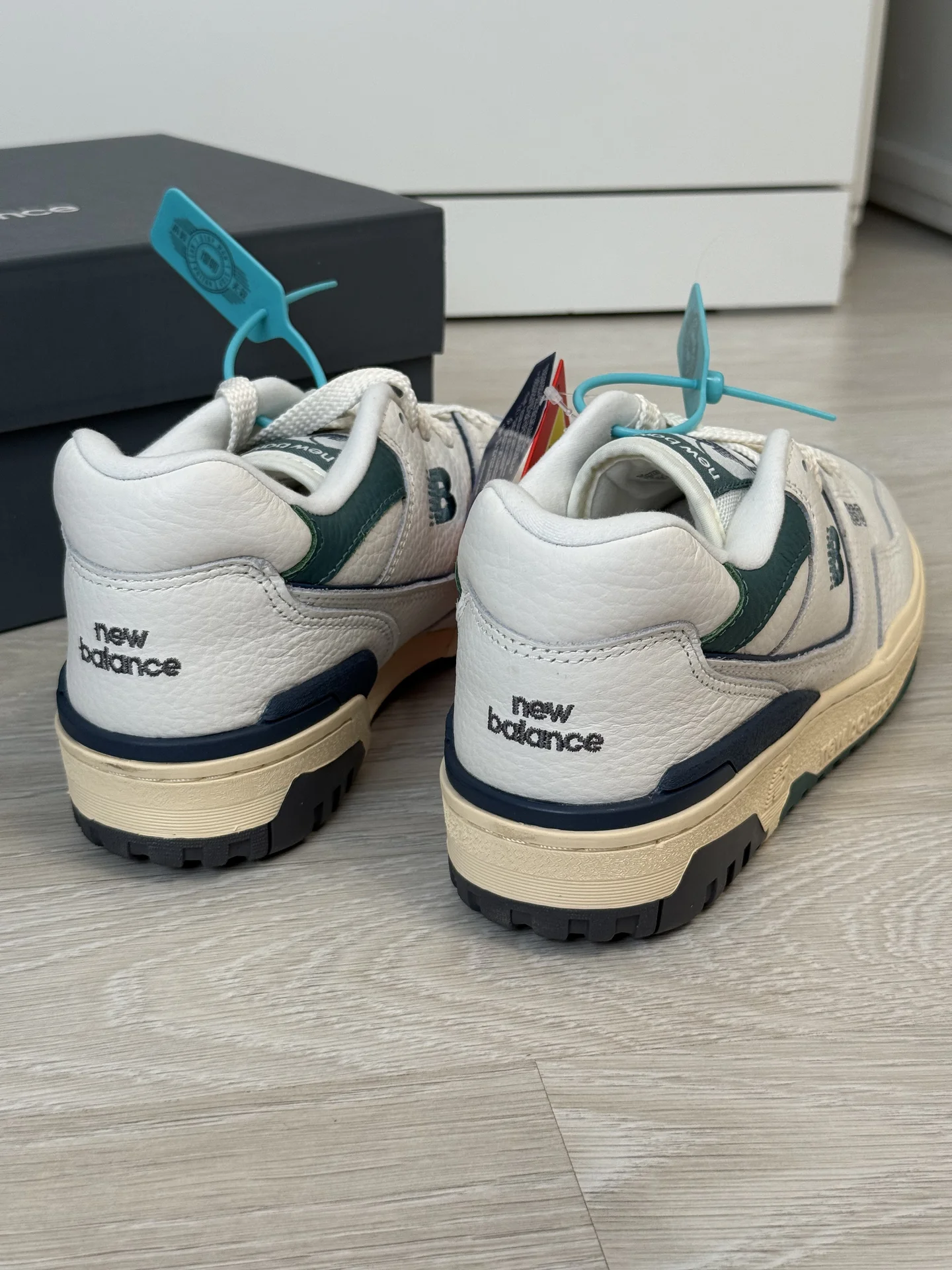 Кроссовки New Balance 550 green оригинал - миниатюра 4