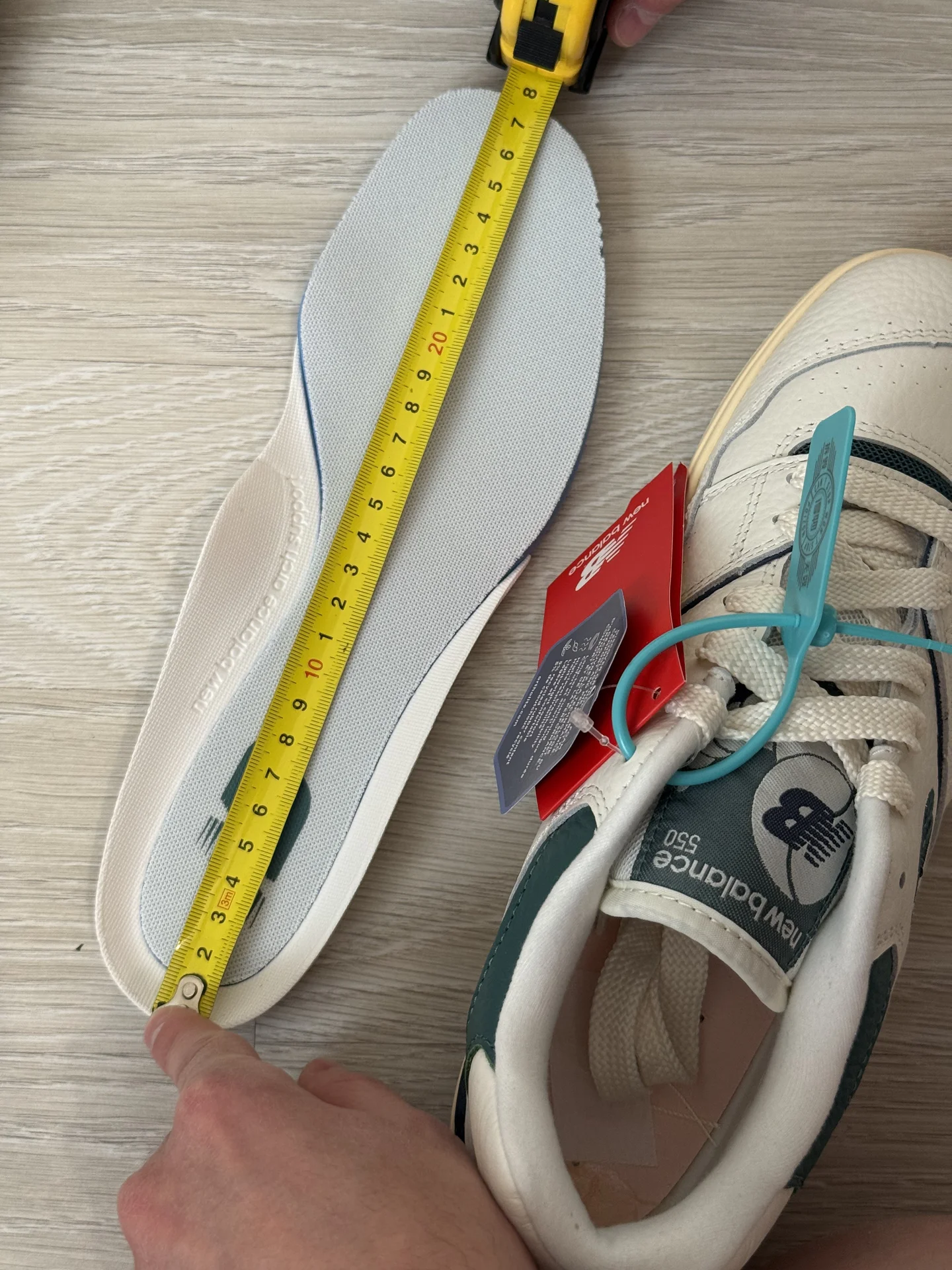 Кроссовки New Balance 550 green оригинал - миниатюра 6