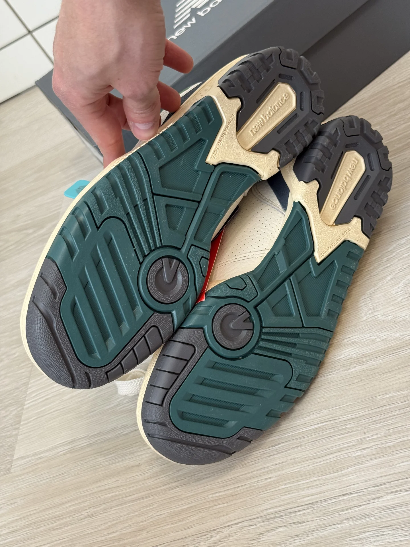 Кроссовки New Balance 550 green оригинал - миниатюра 7