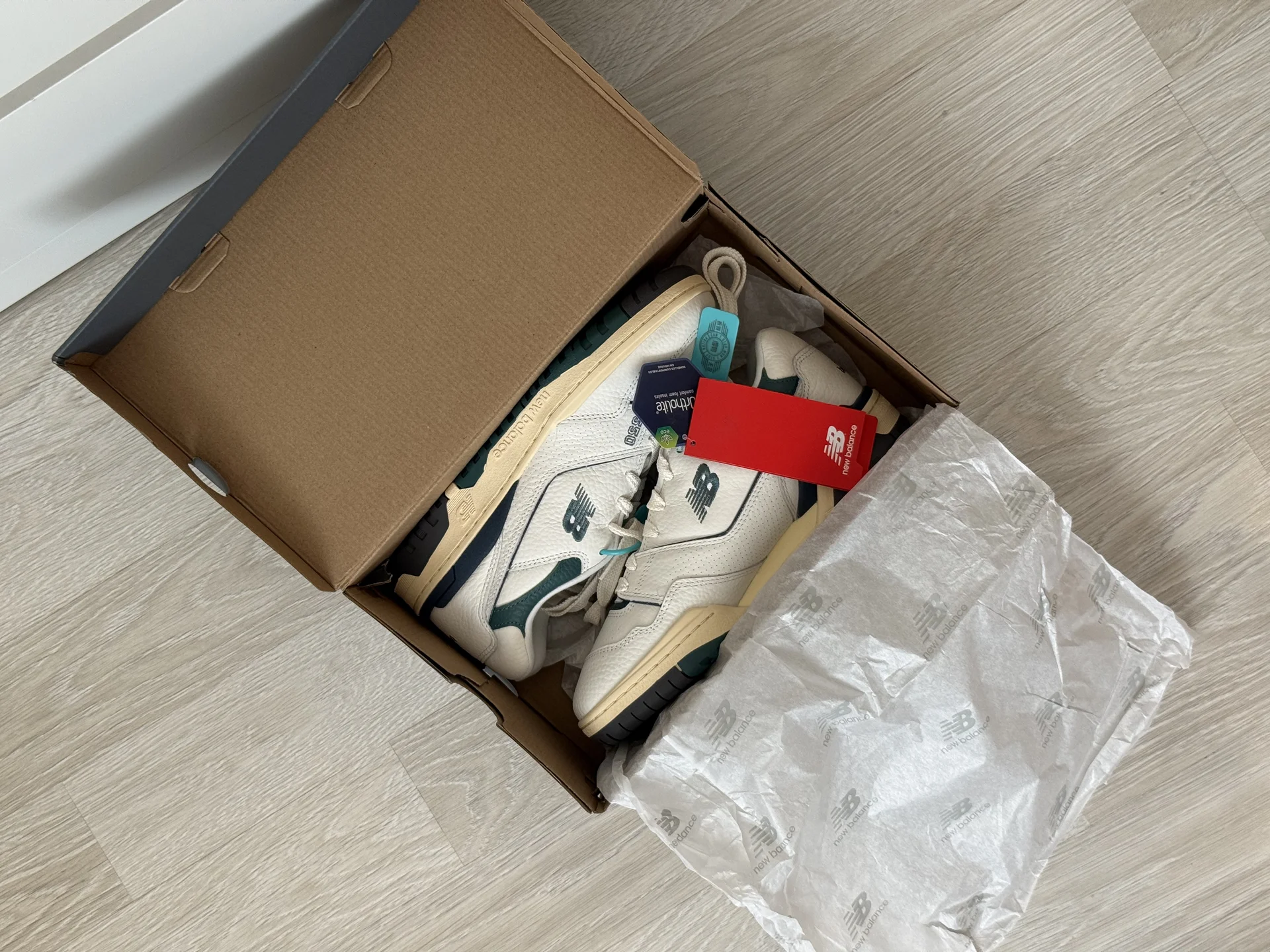 Кроссовки New Balance 550 green оригинал - миниатюра 8