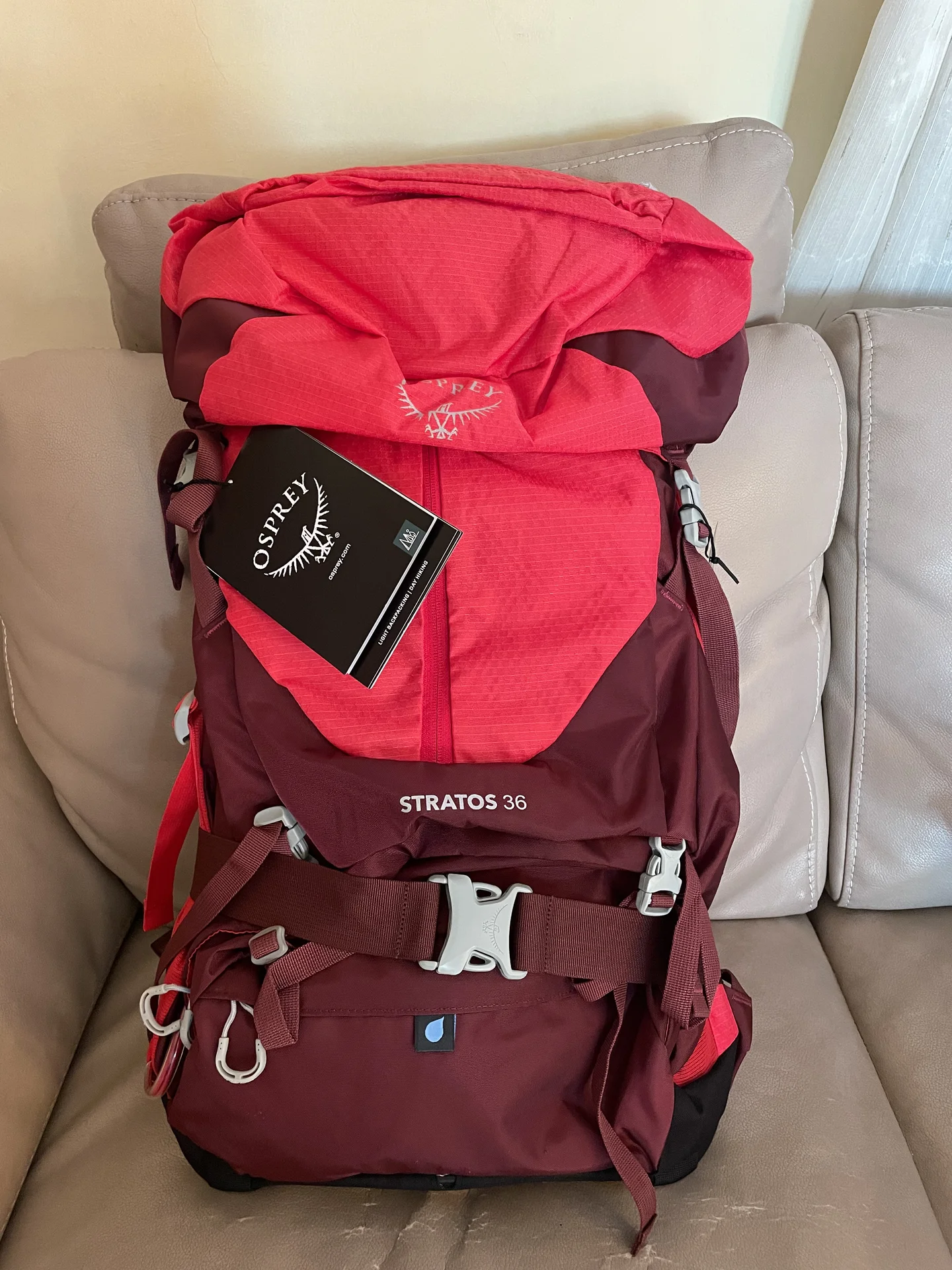 Рюкзак Osprey Stratos 36 red - миниатюра 6