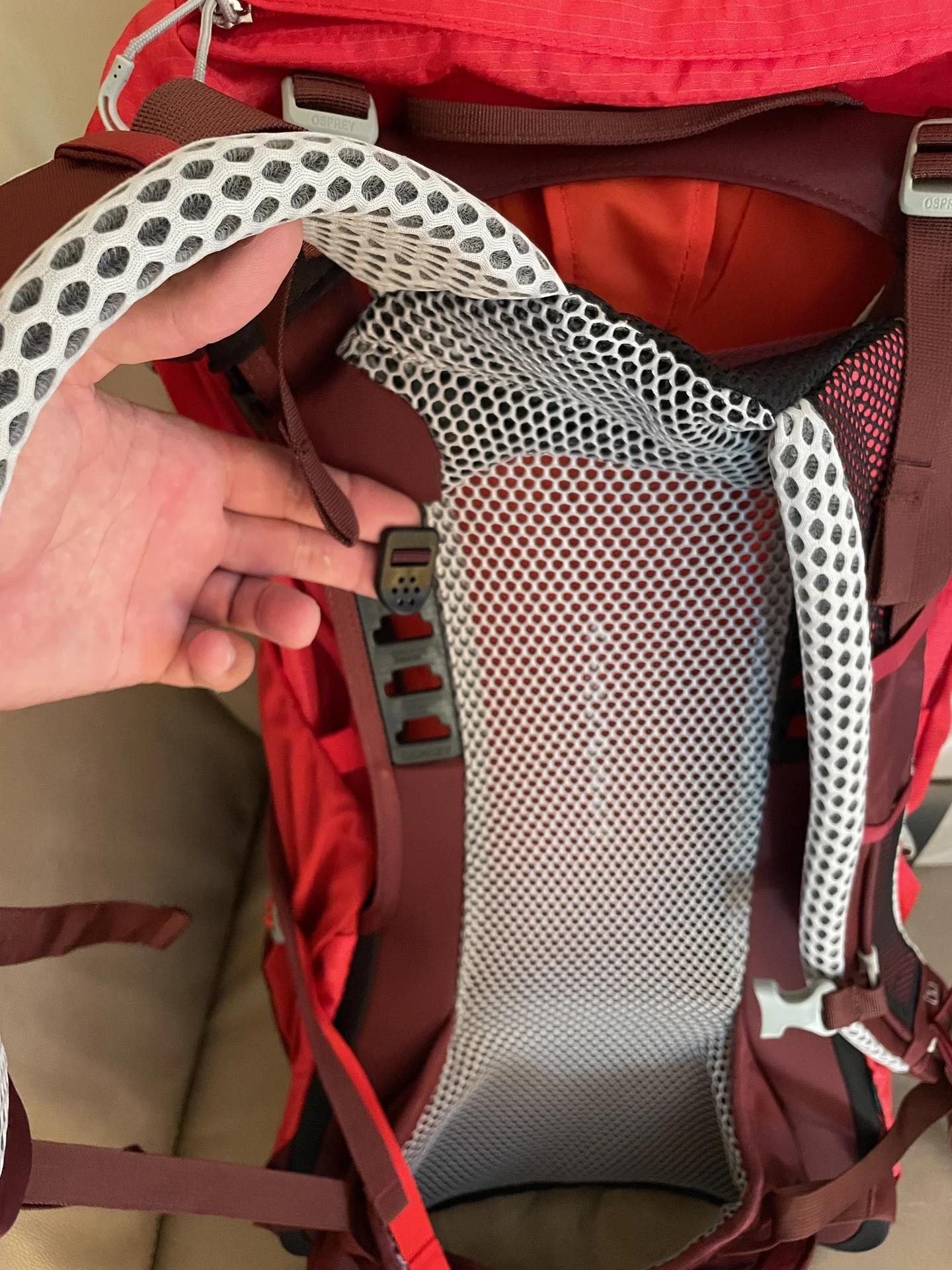 Рюкзак Osprey Stratos 36 red - миниатюра 9