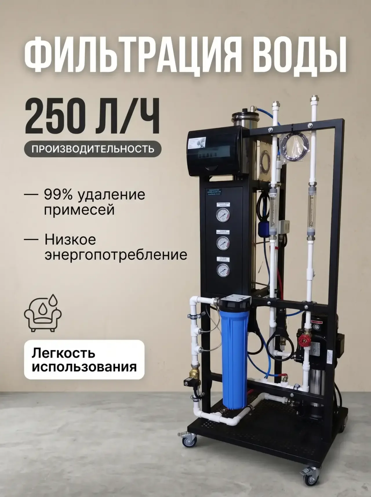 Фильтрация воды. Обратный осмос - изображение 1